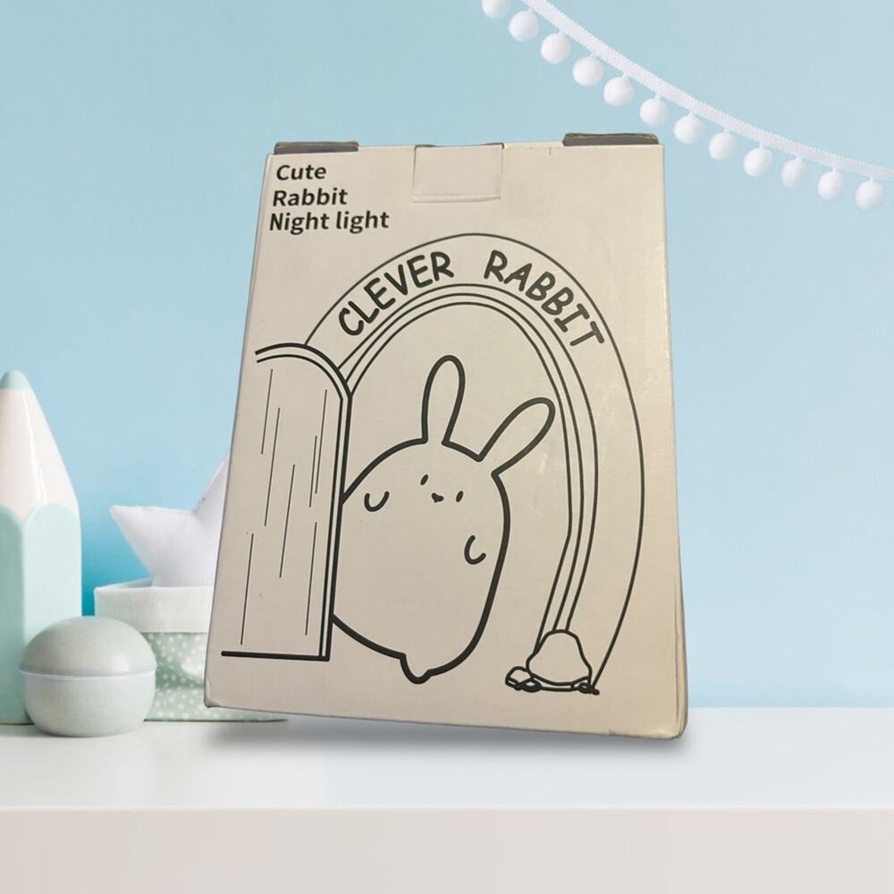 Cute Rabbit Night Light Soft Silicone - Picture 4 of 8